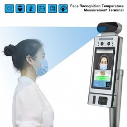 8inch display face recognition abnormal body temperature alarm smart infrared thermometer